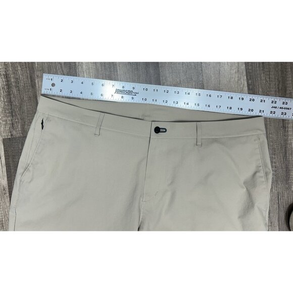 Public Rec Pants Mens 42x30 Dealmaker Workday 2.0 Khaki/Beige Five Pocket Chino - Picture 7 of 10